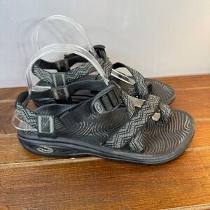 Chaco Z/Volv X2 Sandals Women's 8 Black Gray Toe Loop Adjustable Outdoor J105080